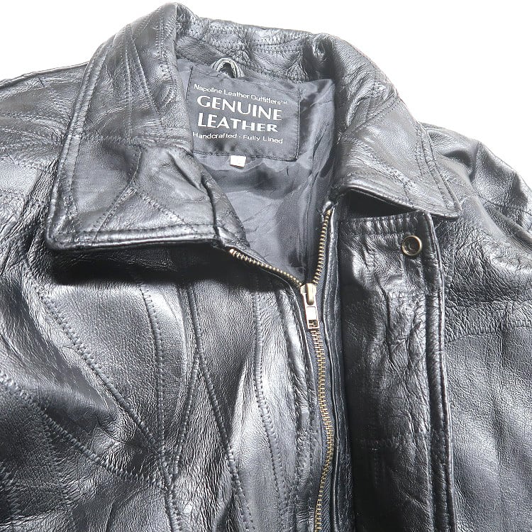 古着 Napoline Leather Outfitters パッチワーク レザージャケット
