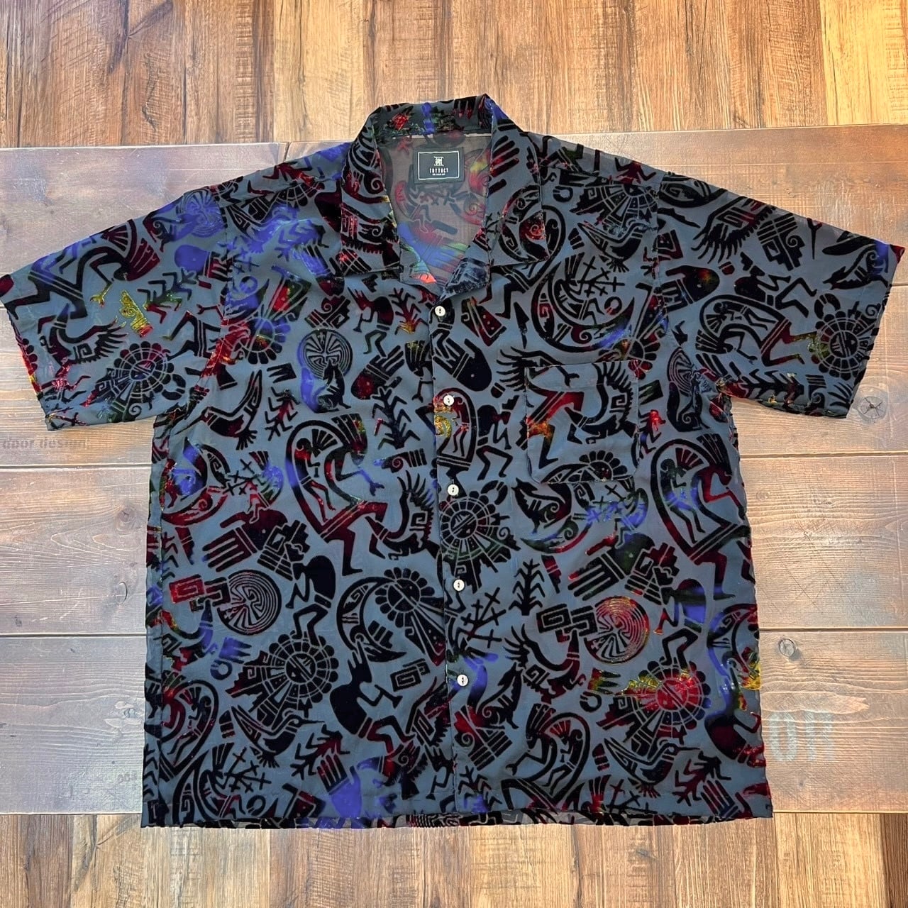 ツイタチ【TUITACI】VELVET KOKOPELLI SHIRTS(Navy) | BlueSunshineTrading