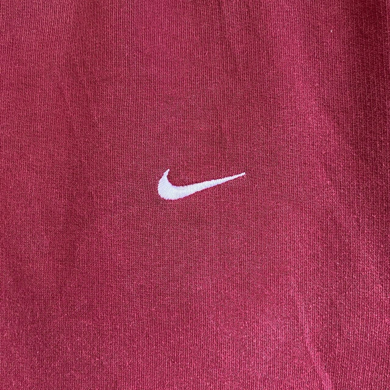 00年代 NIKE ナイキ スモールスウォッシュ ワンポイントロゴ刺繍 