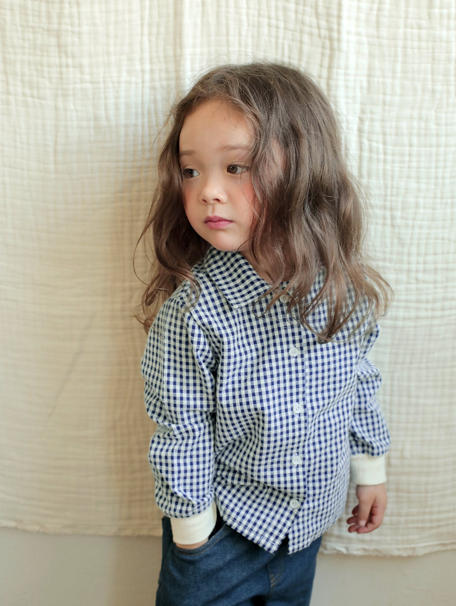 sold out»レッド S(90-100 サイズ)«Mardi Amber» コニーチェックシャツ