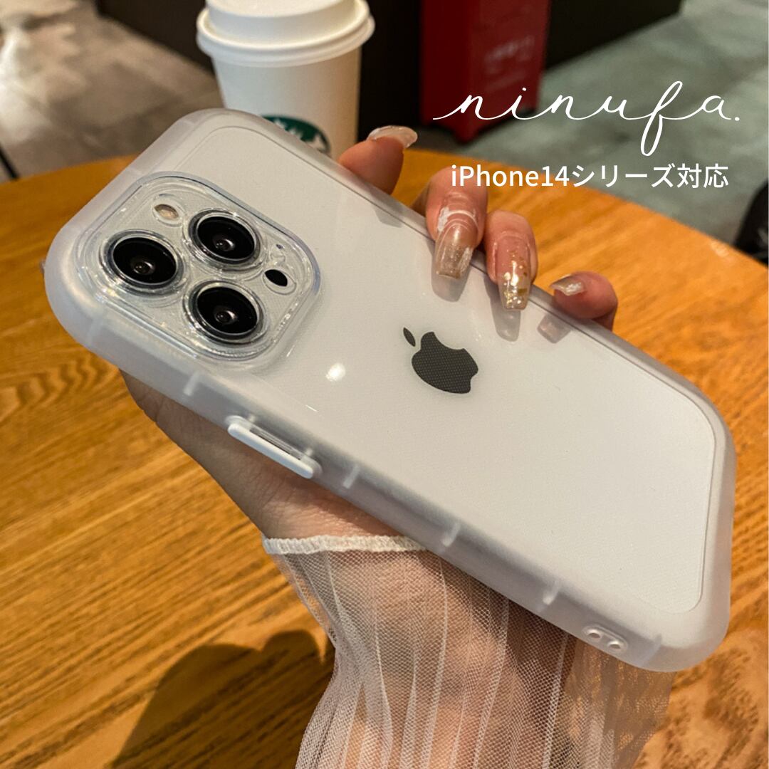 【再販】6色から選べるエアクッション◎耐衝撃 iPhone14 クリアケース 新型 対応 カメラレンズ保護 シンプル 落下防止 スマホケース ND-14785