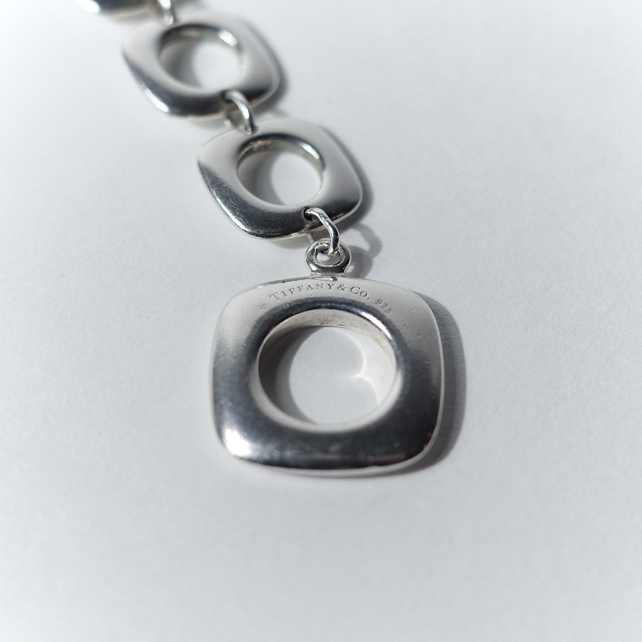 OLD "TIFFANY&CO." SQUARE CUSHION BRACELET