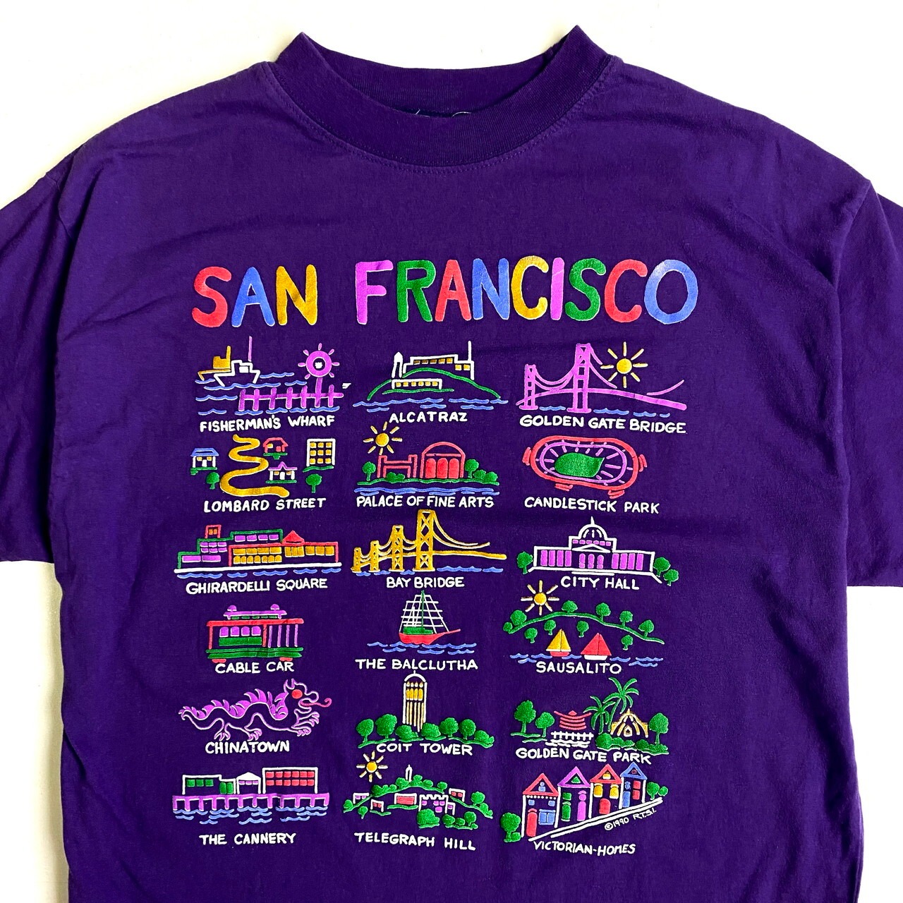 90年代 発砲プリント サンフランシスコ SAN FRANCISCO スーベニア T 