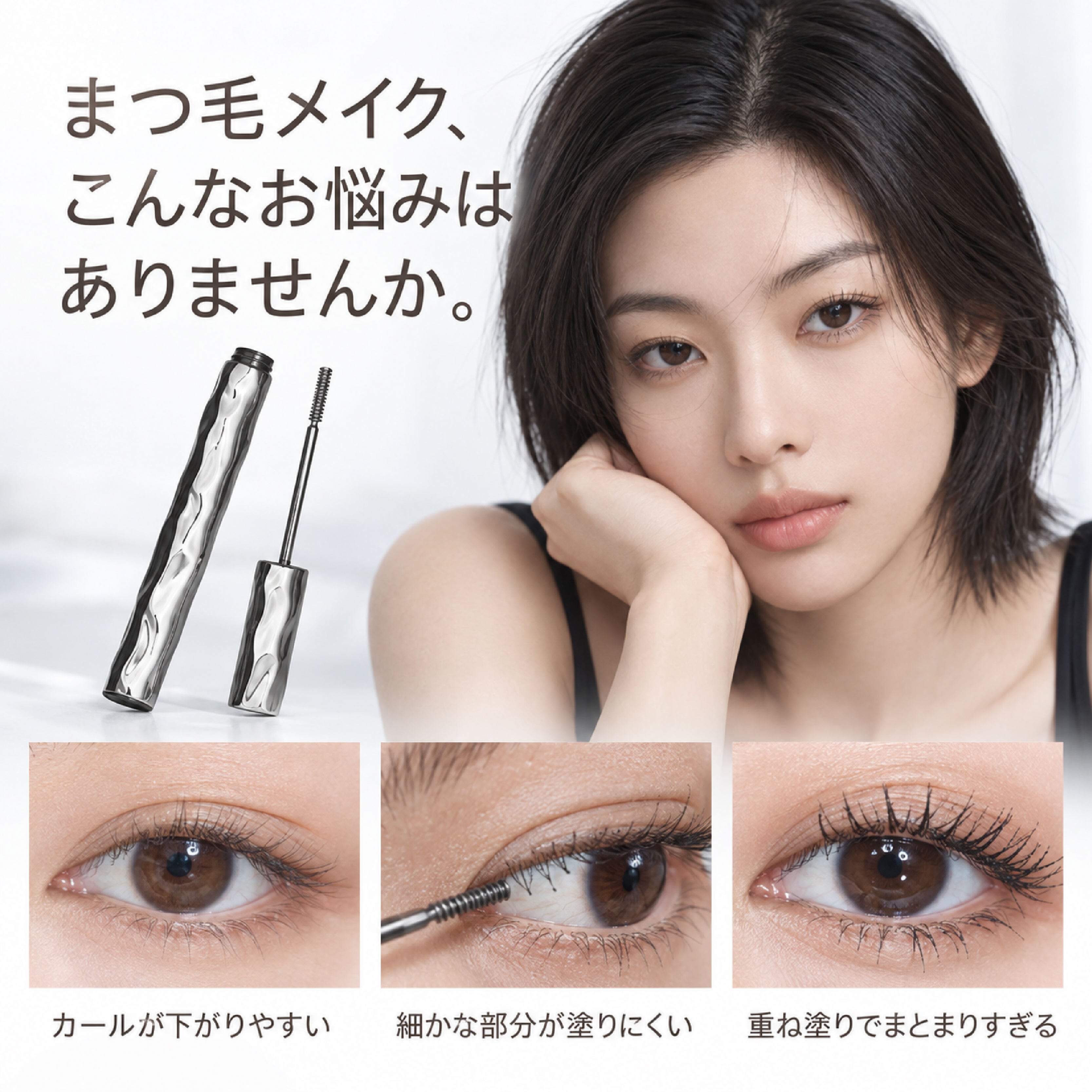 HY 1033 . まつ毛プライマー マスカラ下地 ロングタイプ 2本セット