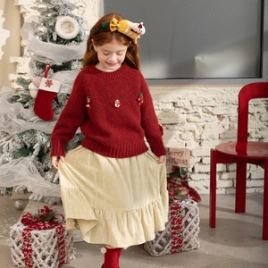 冬クリスマスモチーフ クルーネックセーター