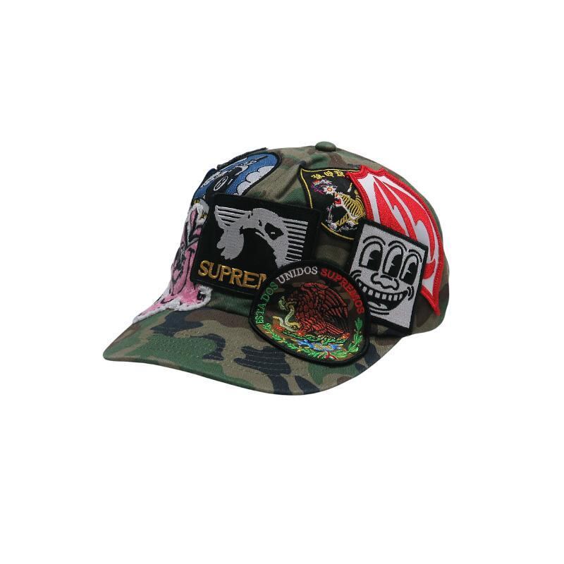 新品 SUPREME シュプリーム 25SS PATCHES 6-PANEL CAP パッチ 6パネル