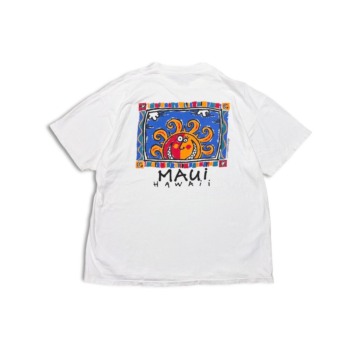 90s ONEITA TEE MAUI Tee Harlow design 太陽 XXLサイズ | no pain no 