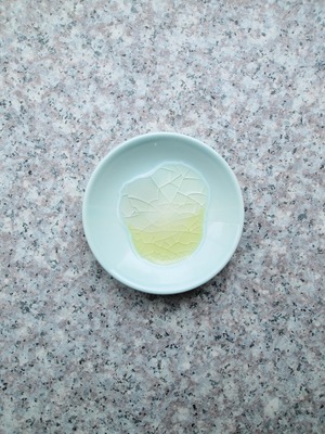 KILNOUT　豆皿／mamezara　water-#03（clear-yellow）【KIL-MZ-water-#03-CLYR】