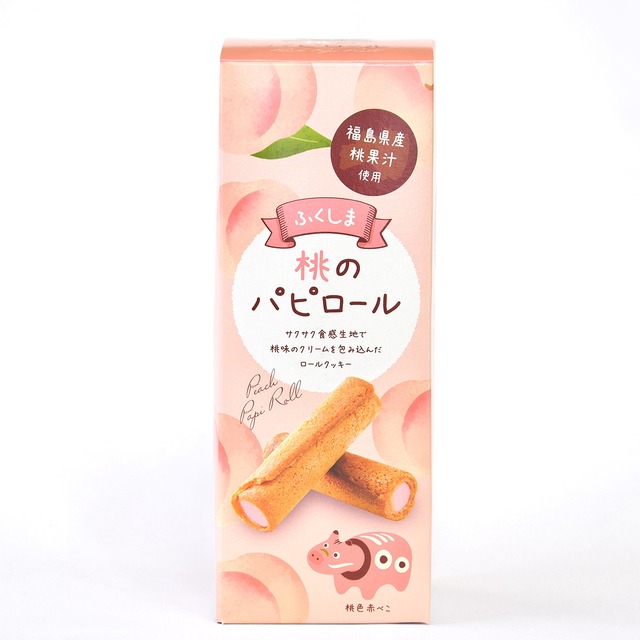 福島桃捲心酥 [3盒裝] / Fukushima Peach "Papi Roll" [3-box set]