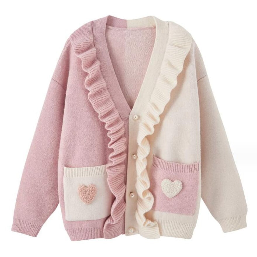 サブカル 服 地雷系 通販 ニット カーディガン ガーリー 甘い かわいい