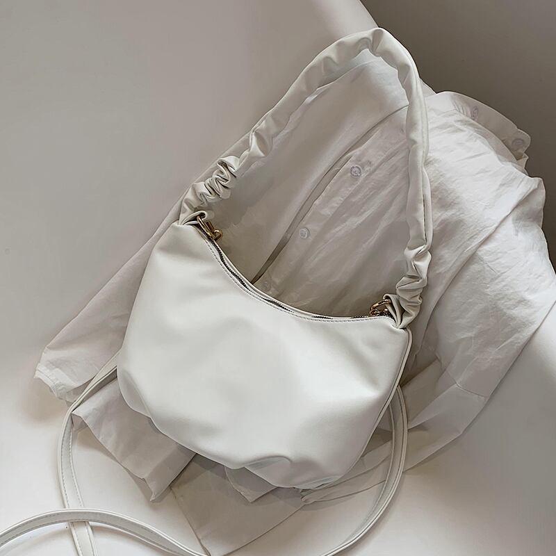 フレンチニッチデザインバッグレディース2020新トレンドファッションワイルドワンショルダー脇の下バッグネット赤テクスチャメッセンジャーバッグ Tiancai_Wing_Bag4043442