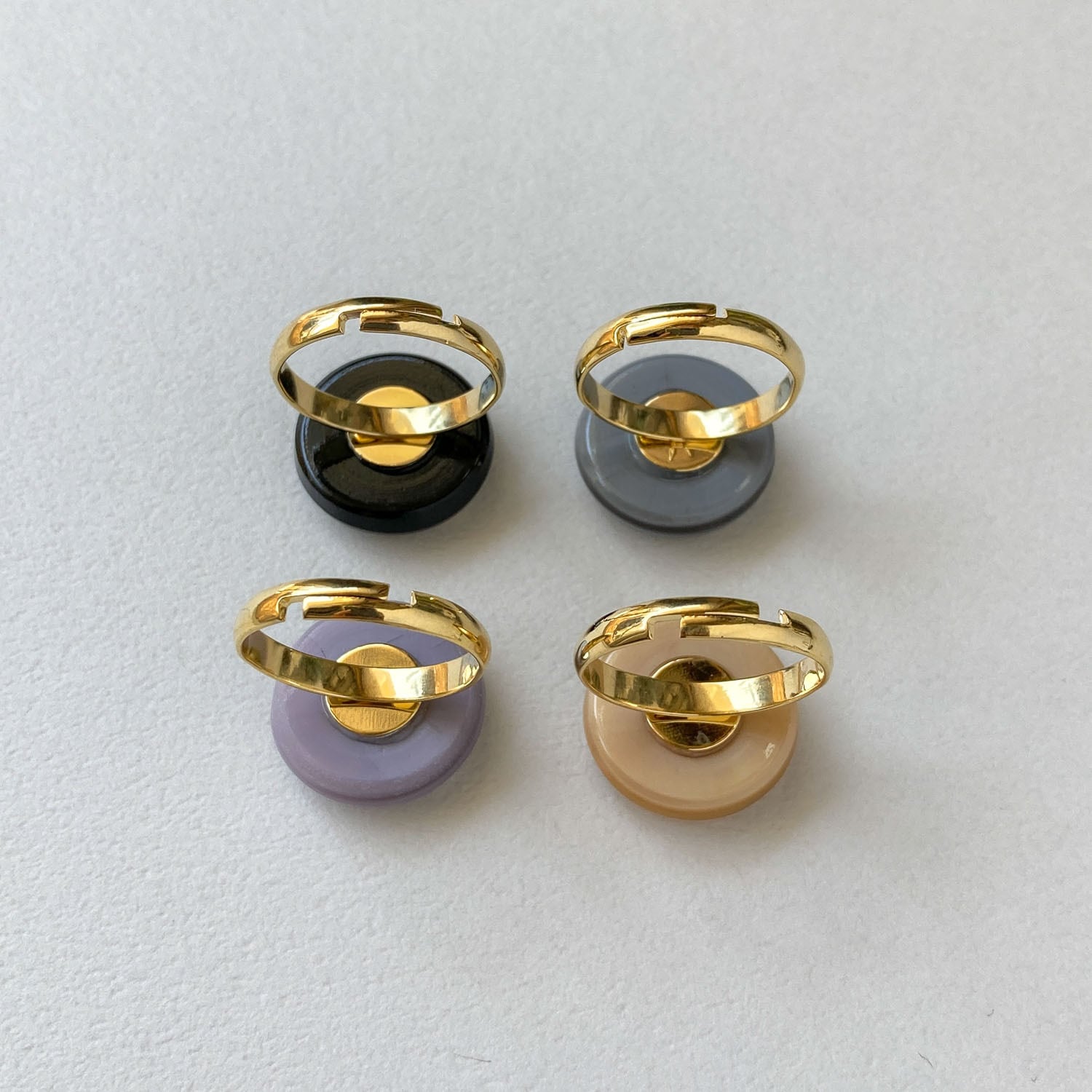 再入荷〉猫のチェコガラスリング | Dua-アクセサリーパーツショップ