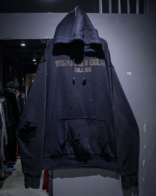 【add (C) vintage】Special Sunfade × Boro Vintage Loose Pullover Hoodie
