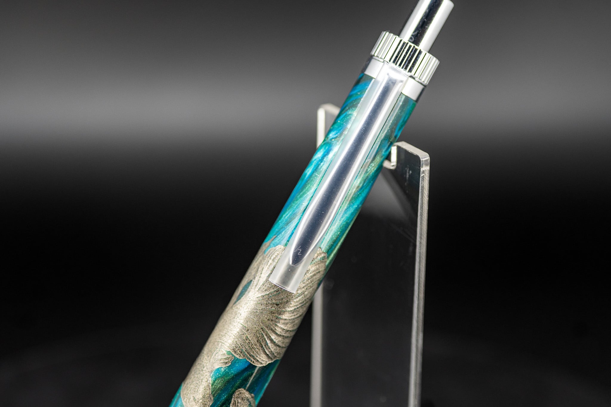 【創造性と透明美】 レジン 漆 沈金 泡沫 silver BP