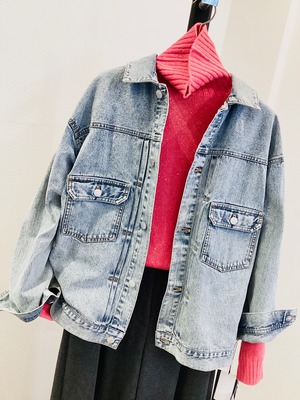 【梅春10％OFF】オーバーサイズデニムジャケット【Instagram配信中】