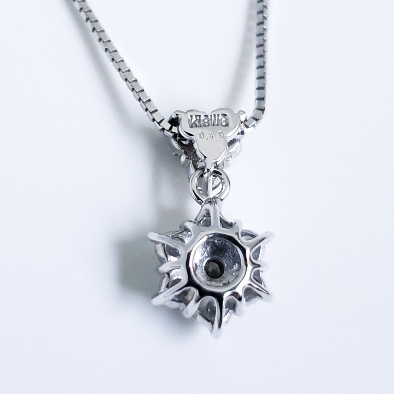 K18WG D0.4ct ダイヤモンド ネックレス | ELLE BRAND