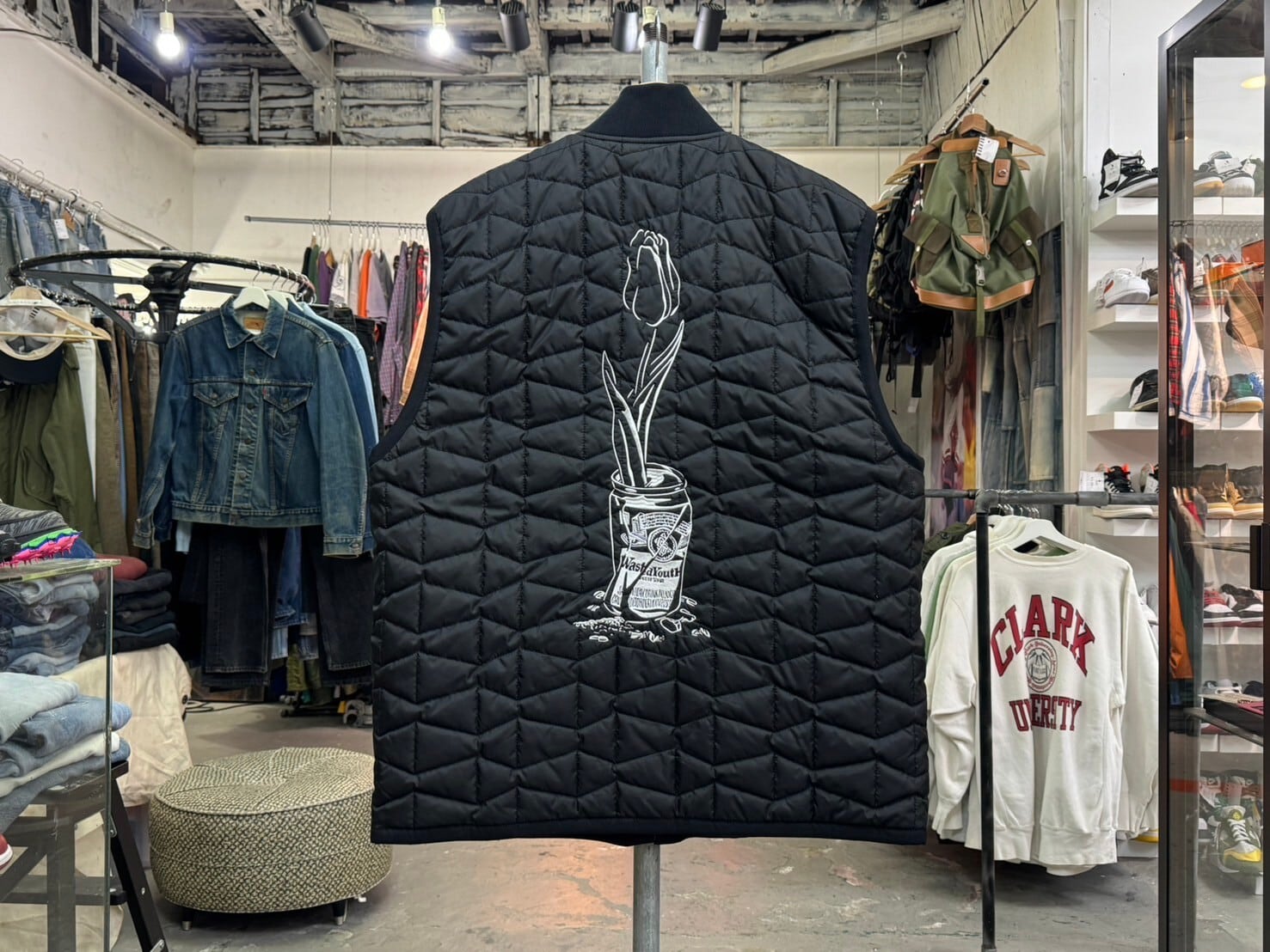 Wasted Youth Quilt ふら Puff Jacket Lサイズ Wasted Youth Quilt ふら Puff Jacket Lサイズ