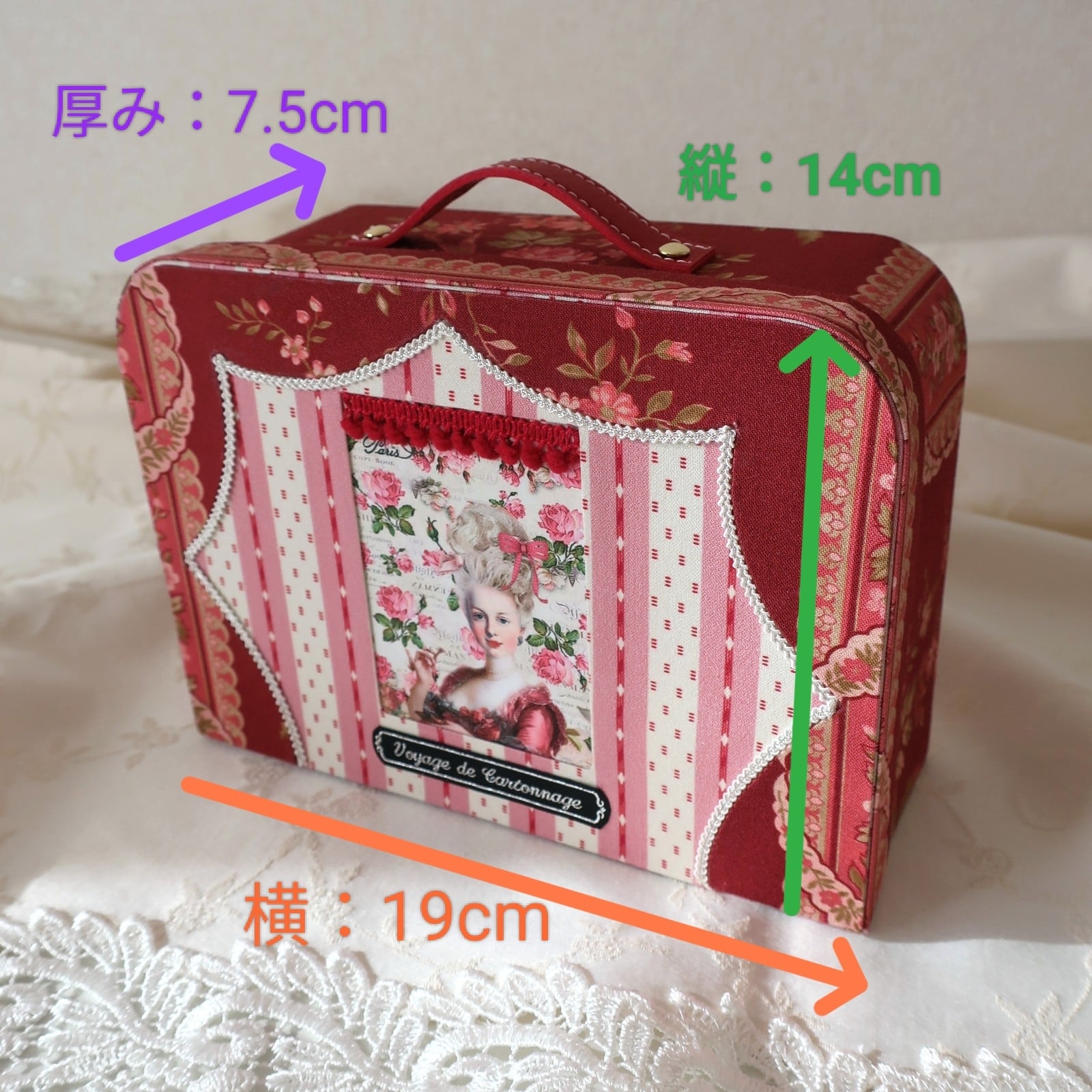 ℘トワルドジュイ℘ マリーアントワネット 桐箱 カルトナージュ ℘トワルドジュイ℘ マリーアントワネット 桐箱 カルトナージュ