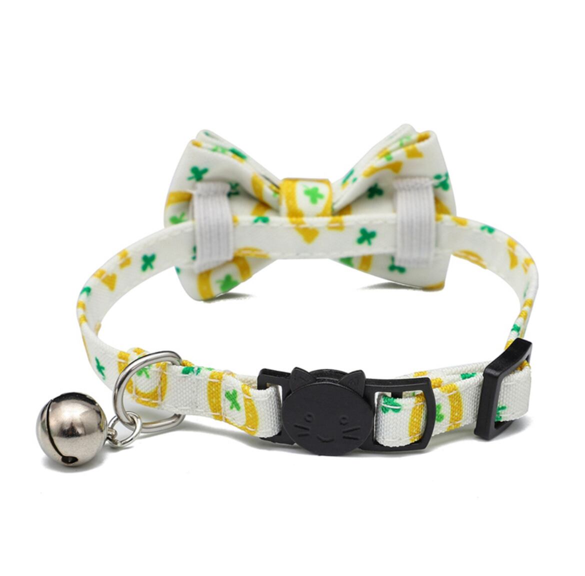 四つ葉のクローバー猫首輪