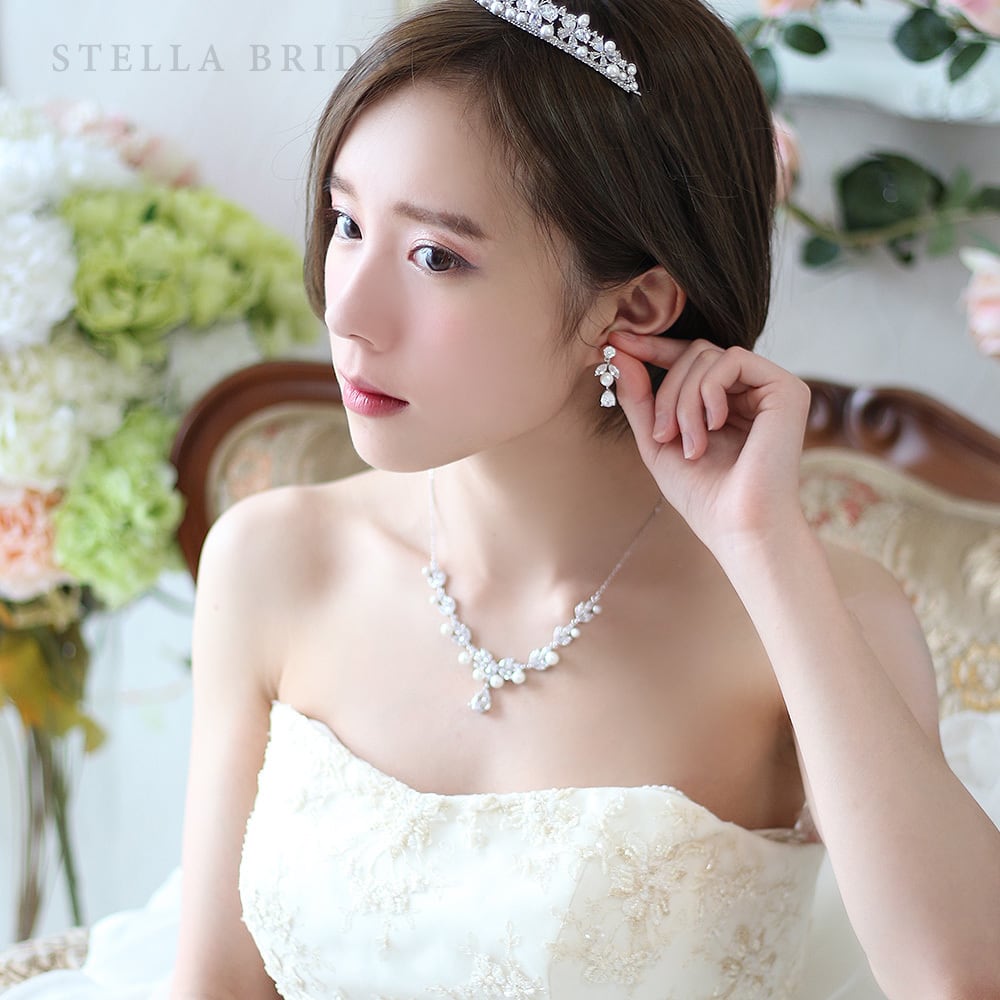 STELLA BRIDAL ネックレス イヤリングセット