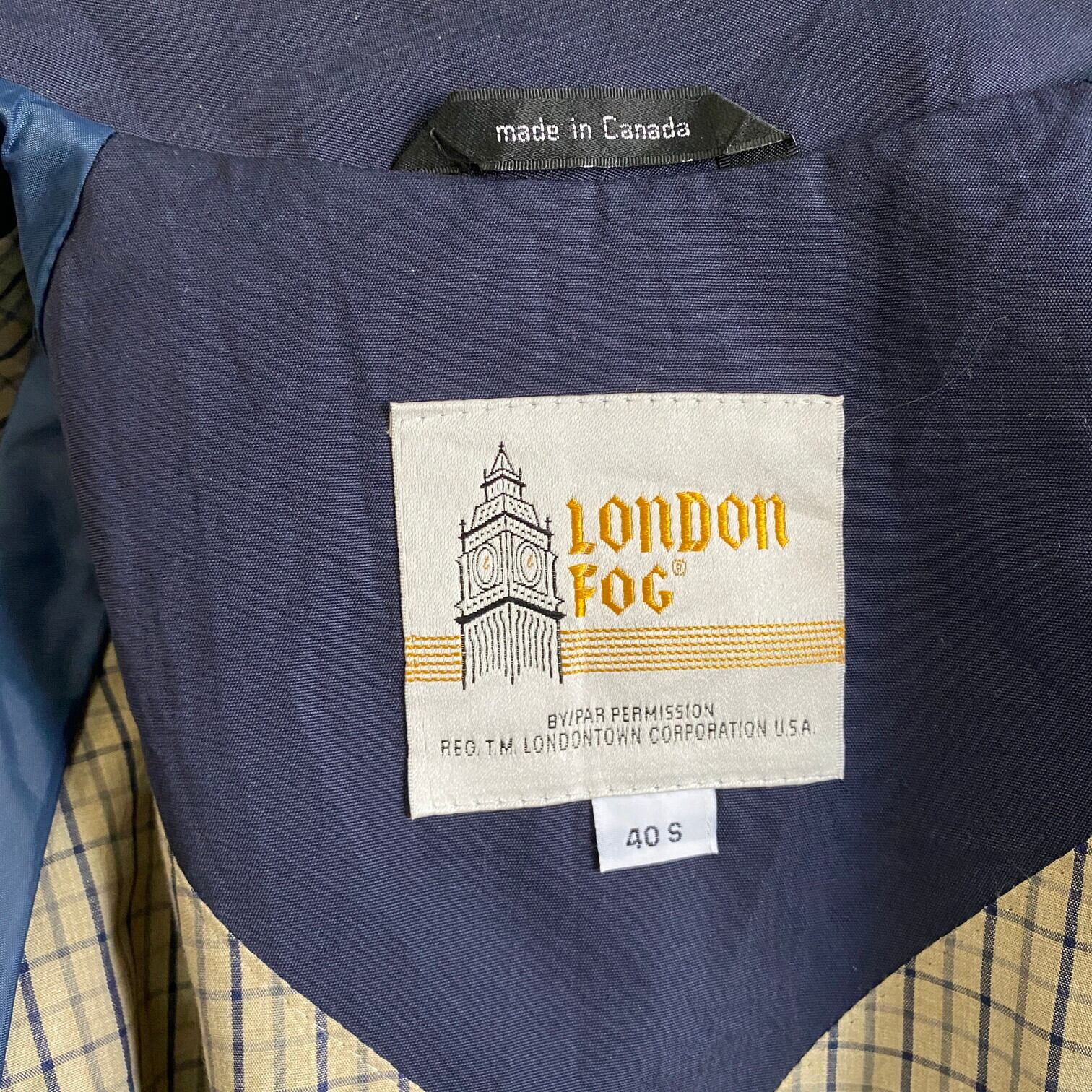 カナダ製❗️ロンドンフォグ　ヴィンテージ コート 90年代 カナダ製 LONDON FOG ロンドンフォグ ステンカラーコート