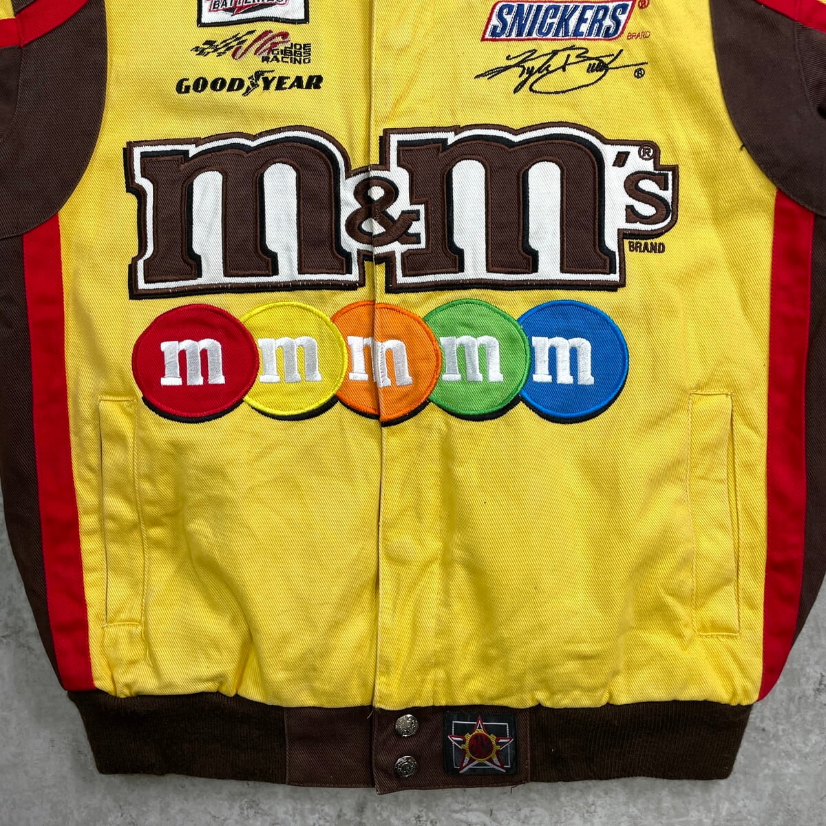 m&m's 企業ロゴ刺繍 レーシングジャケット メンズM相当 レディースM