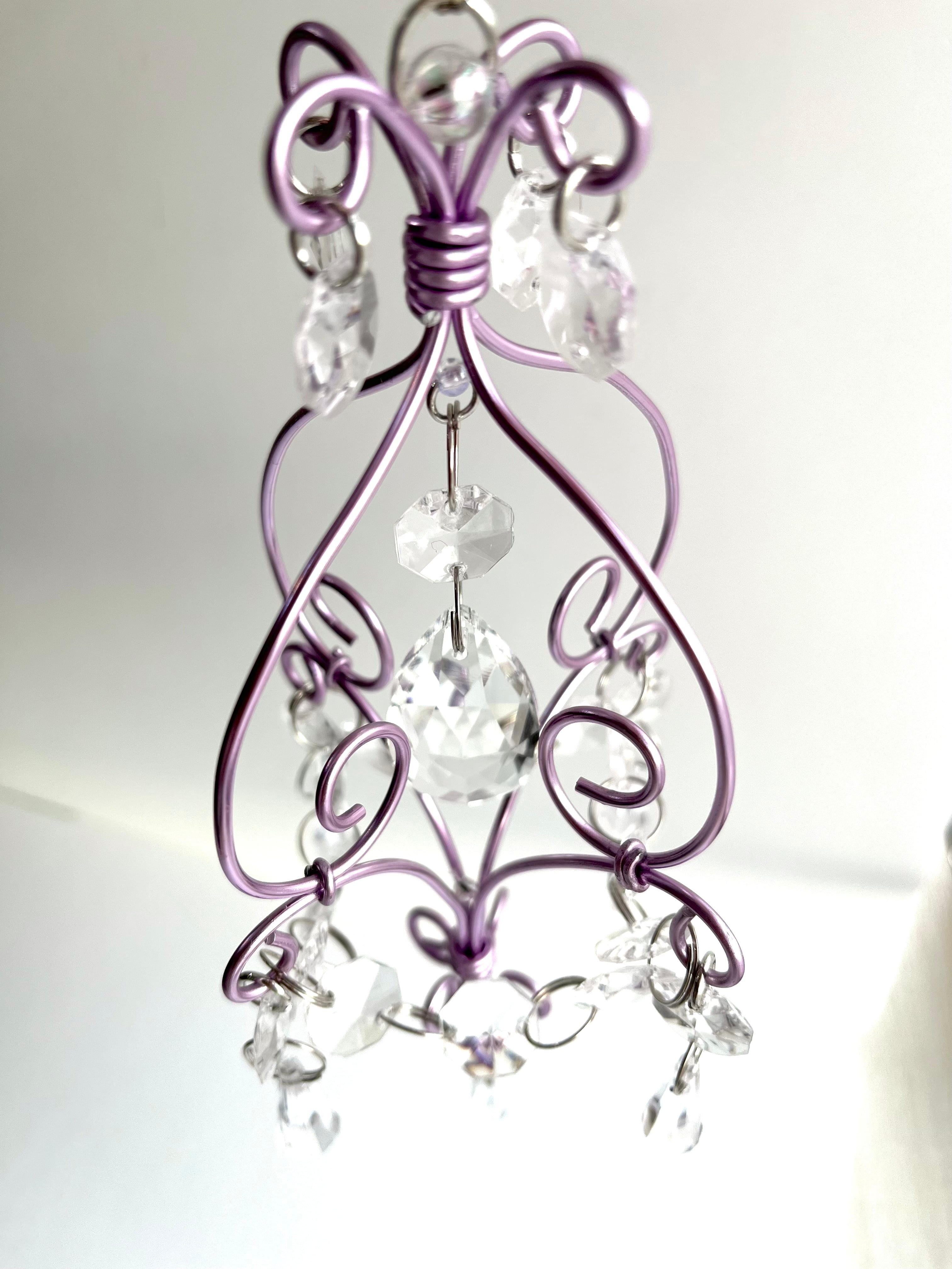 サンキャッチャー シャンデリアオーナメント モビール 姫系インテリア