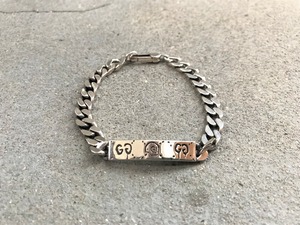 GUCCI Ghost engraving bracelet silver 925