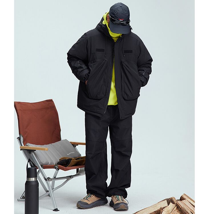 ★MOUNTAIN OUTDOOR FUNCTIONAL HOODED COTTON COAT　　　A0848