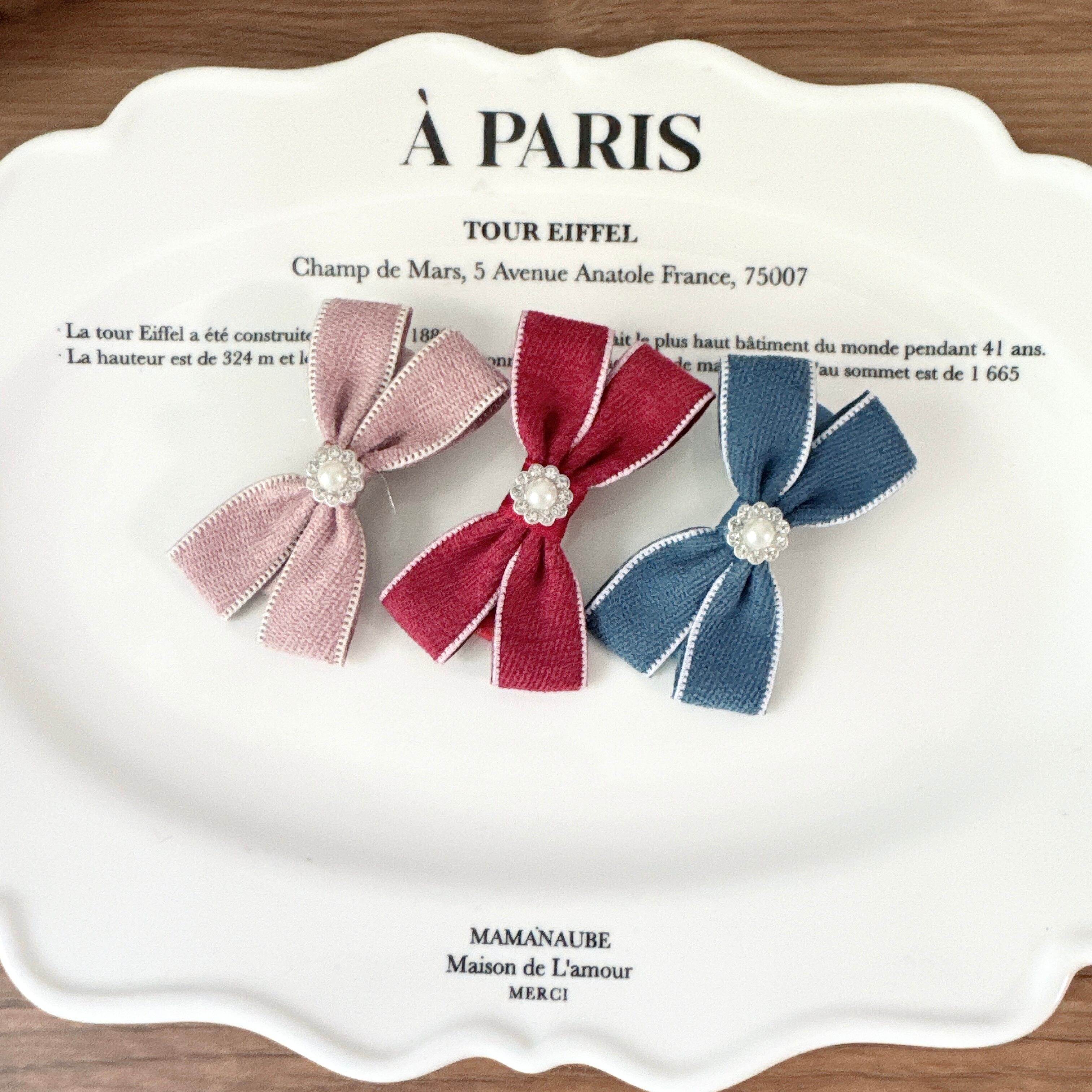 パールビジュリボンパッチン