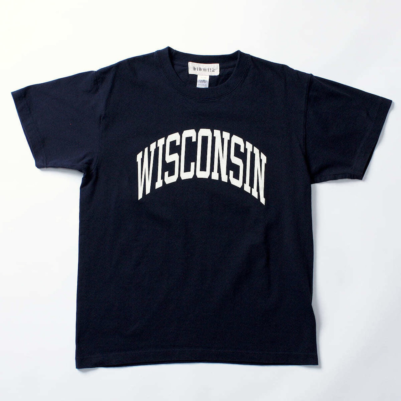 ［bibmilk］ショートスリーブTシャツ WISCONSIN レディス｜ネイビー