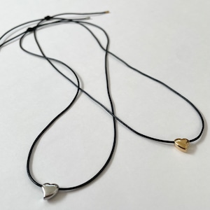 heart rope necklace ステンレスネックレス