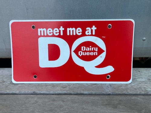 Dairy Queen plastic sign