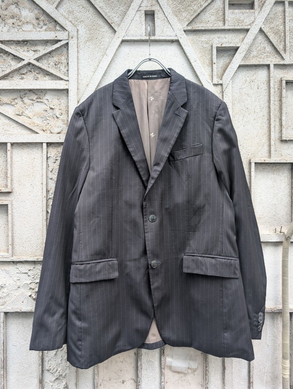 "COURREGES" striped tailored jacket