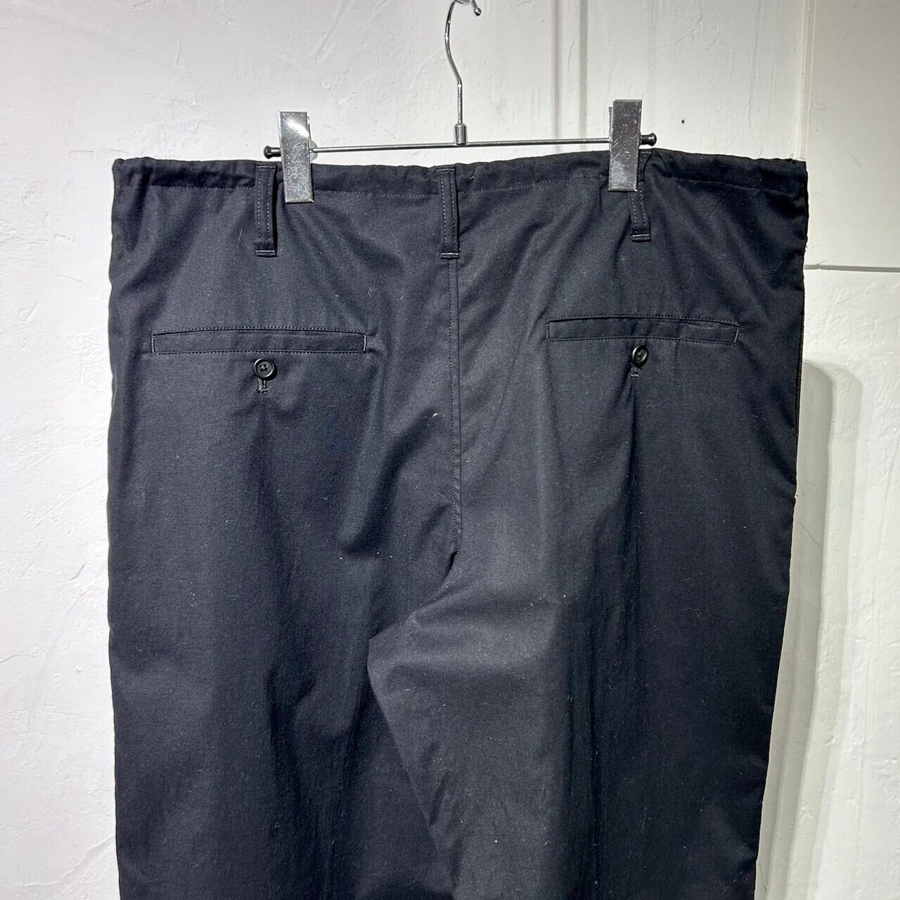 yohji yamamoto black scandal ワイドパンツ 2018AW BLACK Scandal Yohji Yamamoto Cotton Wide Pants | VOLAR