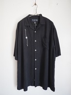 1990’s NAT NAST 100% Silk Open Collar Shirt／XL