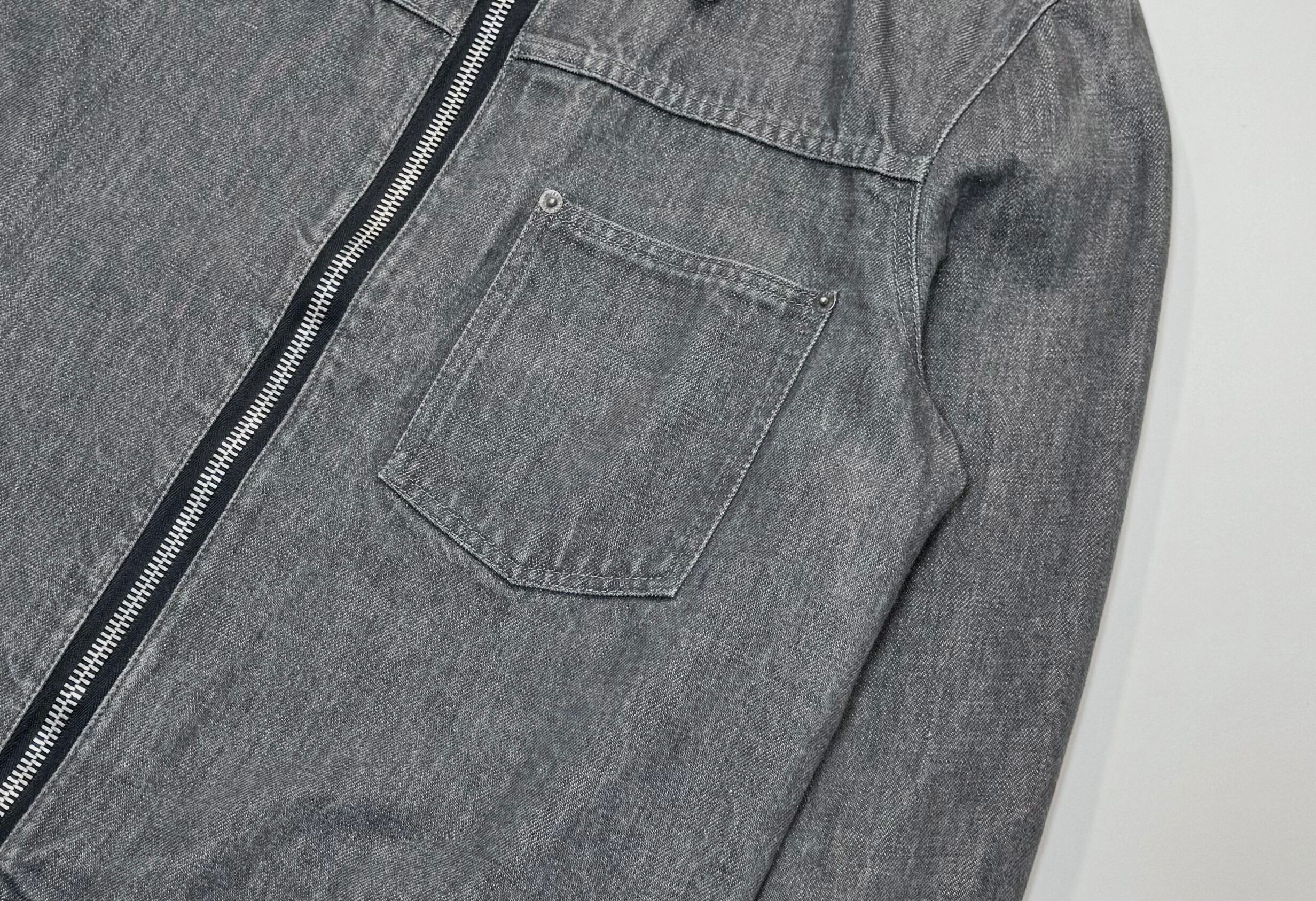 c.1998–1999 HELMUT LANG DENIM ZIP JACKET ( size 50 ) | Daily Dress c.1998–1999 HELMUT LANG DENIM ZIP JACKET ( size 50 ) | Daily Dress