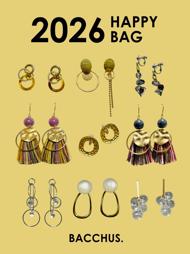 福袋【HAPPY BAG 2026】総額8000円以上 約4点のピアス/イヤリング