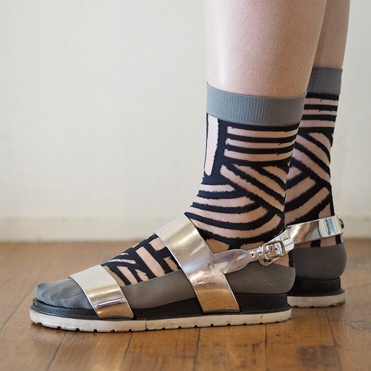 シースルーソックス 日本製 靴下 Maison Blanche メゾンブランシュ