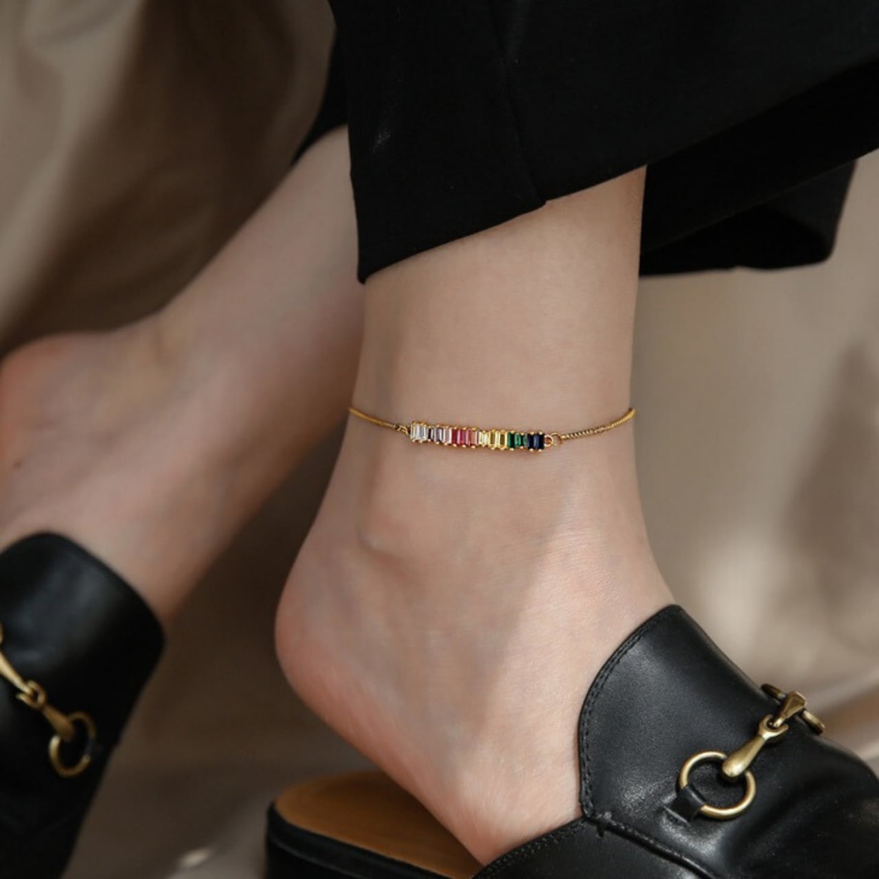 レインボービジューアンクレット ACC2176