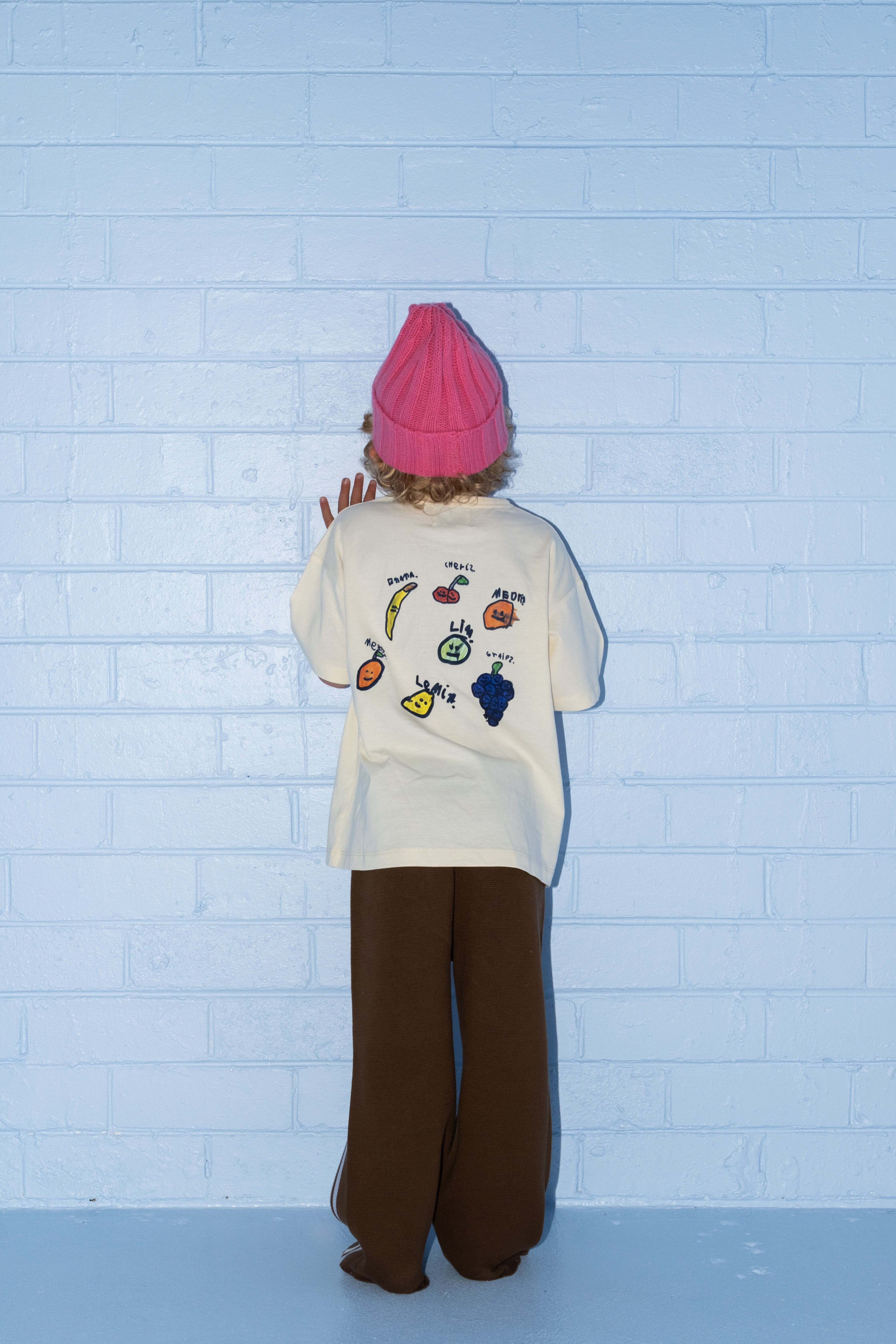 【予約】送料無料 Grown / ORGANIC FRUIT SALAD TEE - MILK