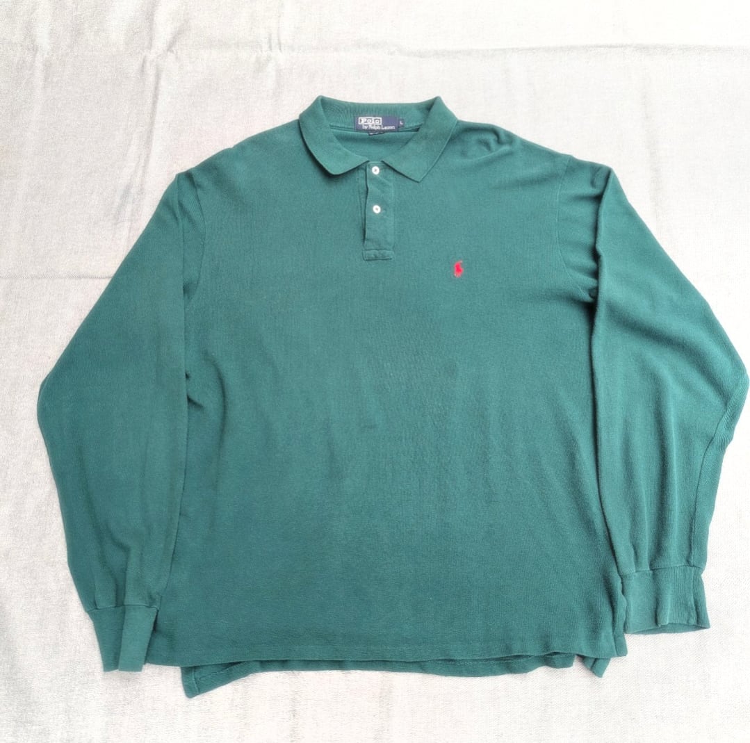 ralph lauren 鹿の子 pony 刺繍 usa製 polo shirt 小岩店