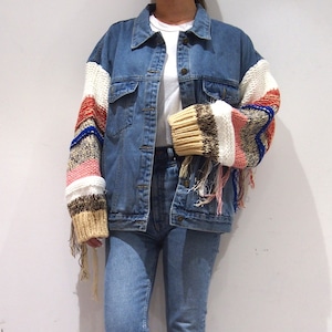 【RE-ARRIVAL】 BIG  FRINGE DENIM JKT