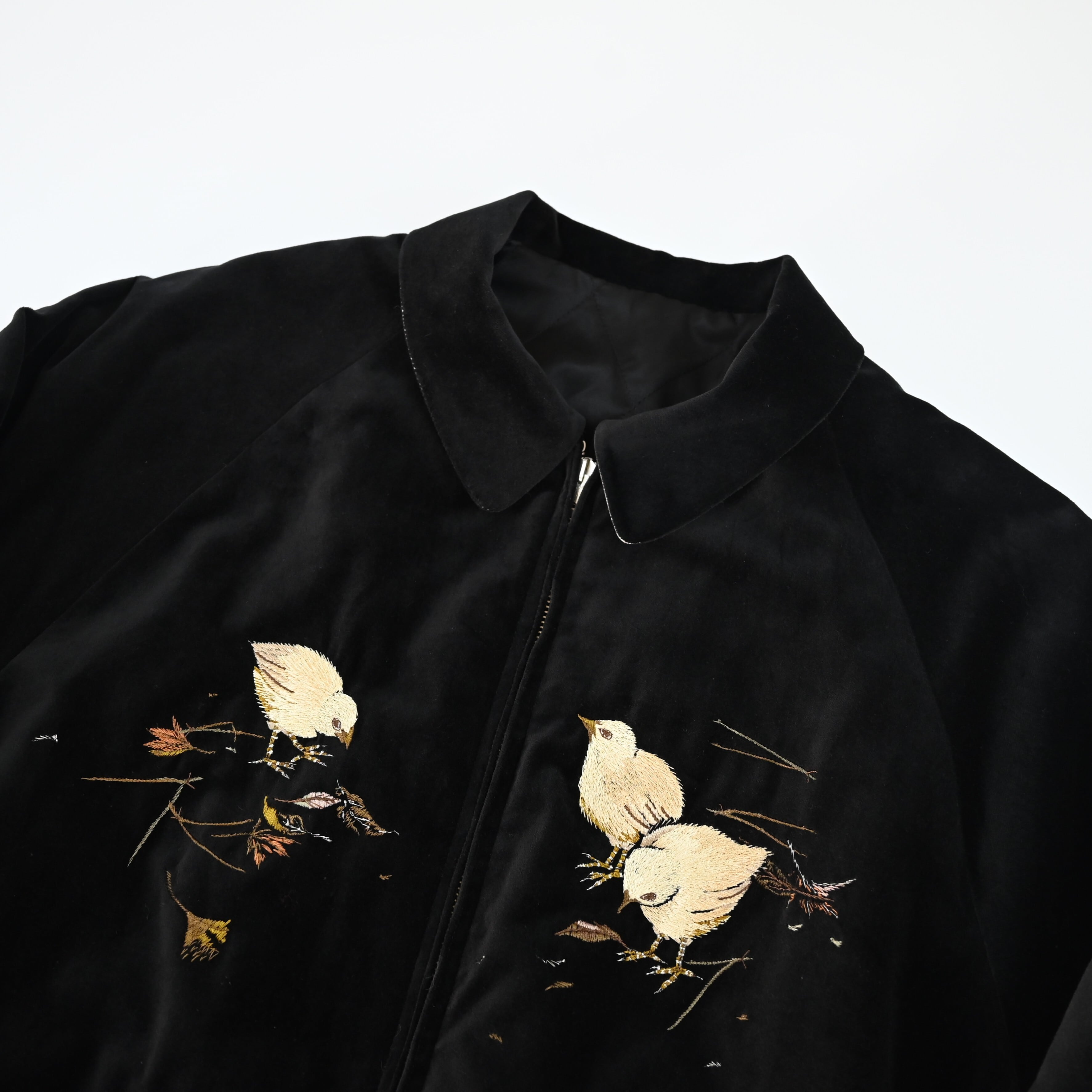 OLD JOE / STUNNING VELVET SOUVENIR JACKET(Niwatori to Hiyoko) | GANKO