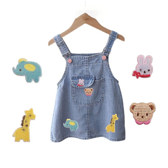 YFFSFDC 動物 くま モチーフ ワッペン 10枚セット くま アイロン刺しゅうワッペン 熊 アップリケ かわいい 装飾 パッチ 補修 DIY服 アップリケ