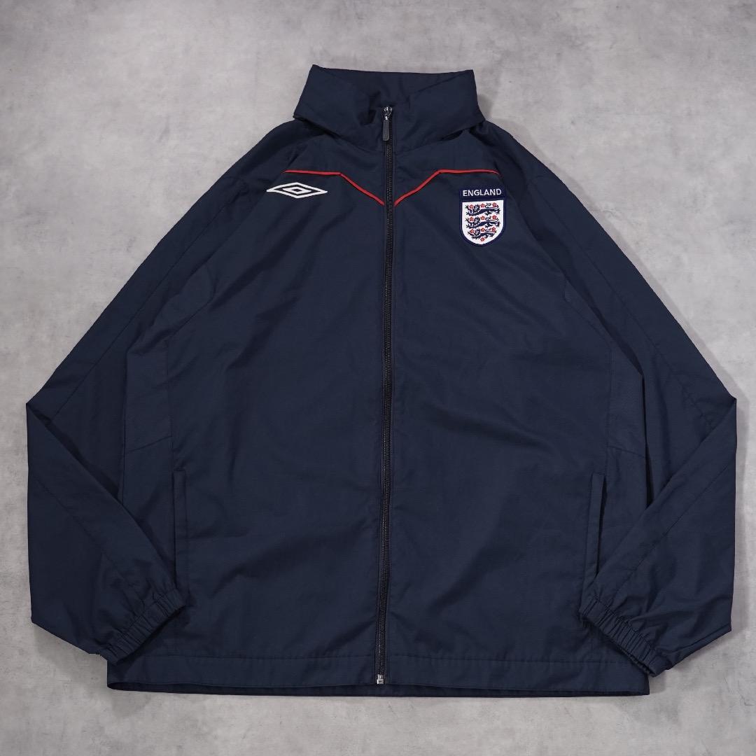 アンブロ イングランド ジャケット 古着 00s サッカー L 紺 18269