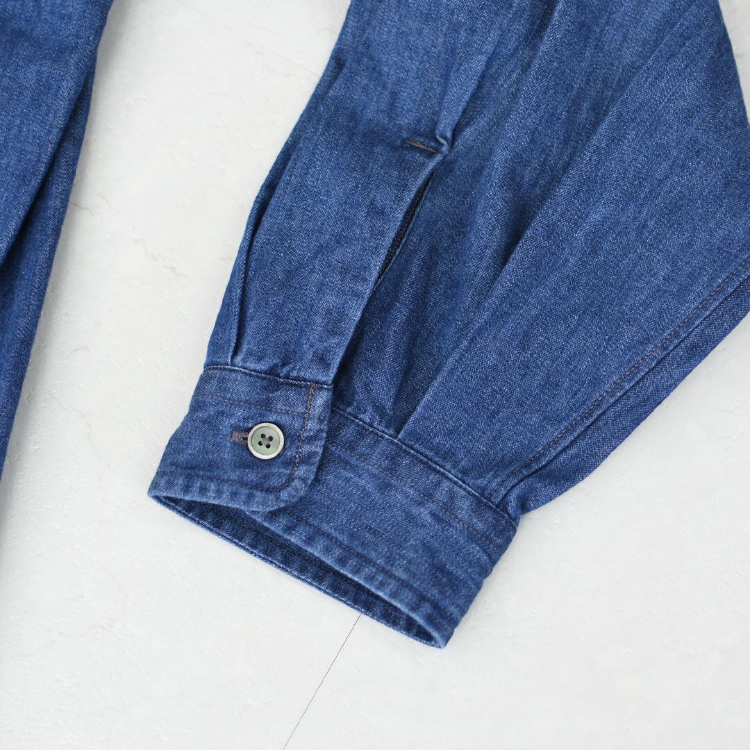 DANTON [ダントン] W Denim Dungaree Classic Collar Shirt [DT