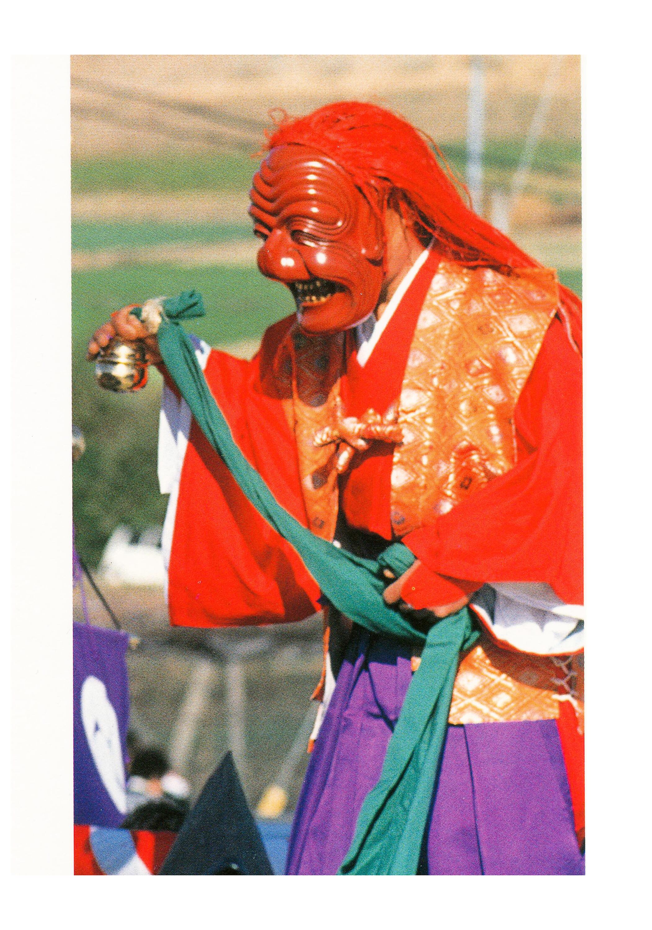 ポストカード 西金砂神社田楽舞＆面 | YagiPhoto -ヤギ写真工房