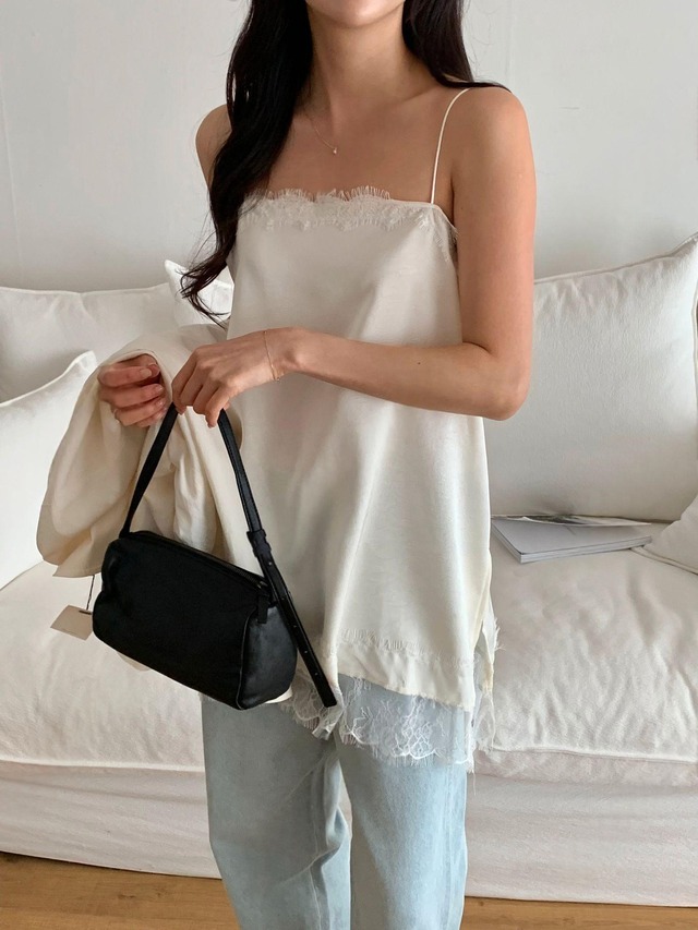 Lace Trim Long Camisole
