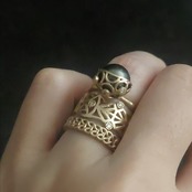K10 Mesh motif Ring
